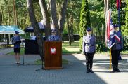 Komendant Powiatowy Policji w Otwocku  serdecznie przywitał zaproszonych gości oraz kadrę kierowniczą i mianowanych policjantów. W swoim wystąpieniu podziękował za dobrą współpracę władzom samorządowym, służbom i instytucjom., 