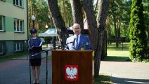 Starosta Otwocki podziękował funkcjonariuszom za zaangażowanie w pracę na rzecz bezpieczeństwa mieszkańców powiatu otwockiego., 